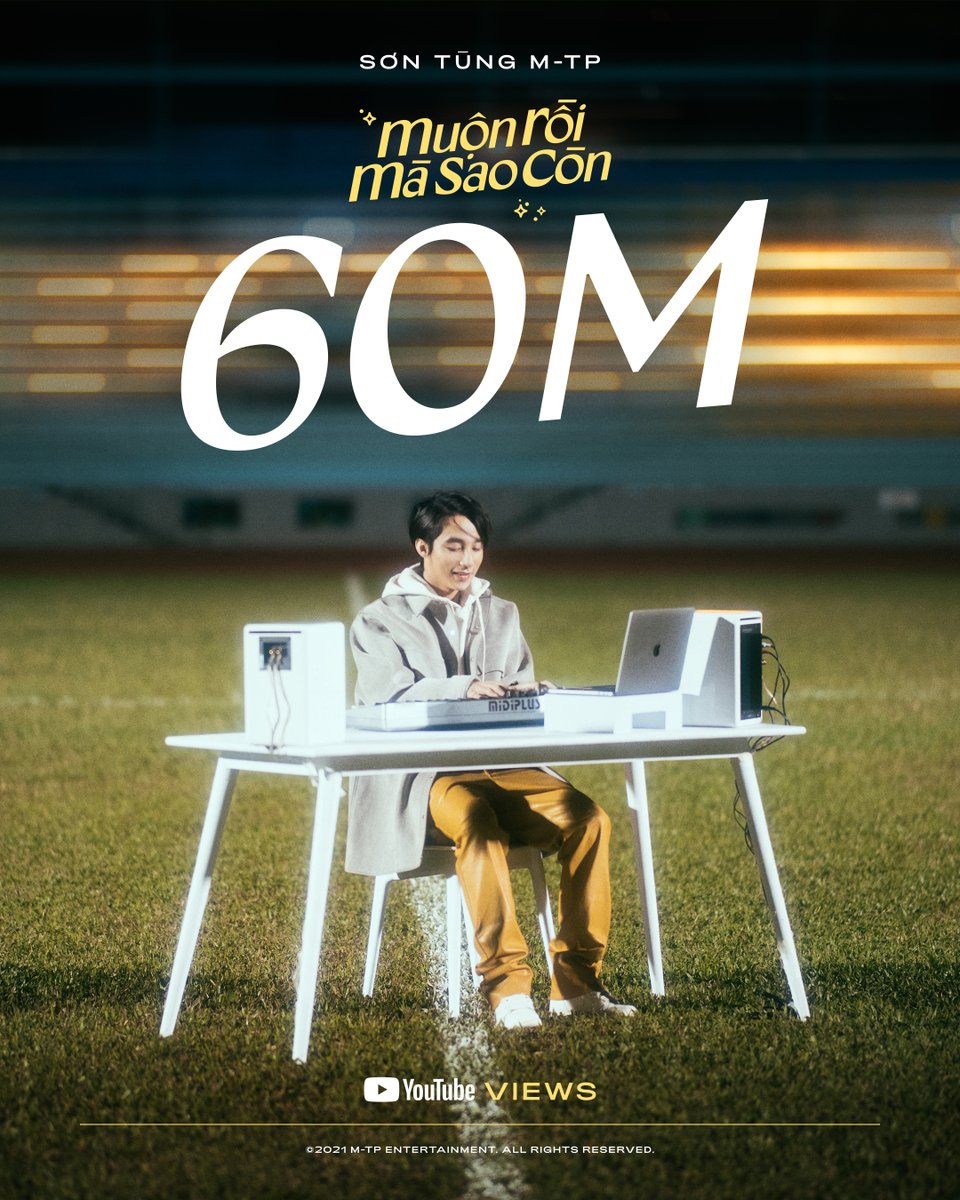 sontungmtp777's tweet photo. 60 triệu lượt xem cho MUỘN RỒI MÀ SAO CÒN ...
😚😚😚
Cảm ơn tình cảm của mọi ngườiiii
❤️❤️❤️
Đừng quên tiếp tục ủng hộ thật nhiều cho em í nhoé !!!
https://t.co/7lzhJiLhv8 https://t.co/IrP1AasEqJ