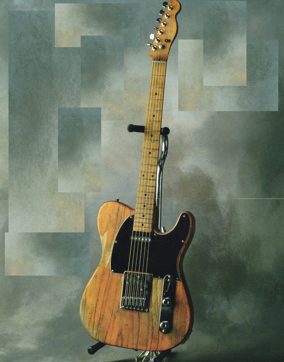 TeleTuesday Bruce Springsteen's 1953 Fender Esquire #guitar @Fender # Telecaster #BruceSpringsteen, image size:941x1200