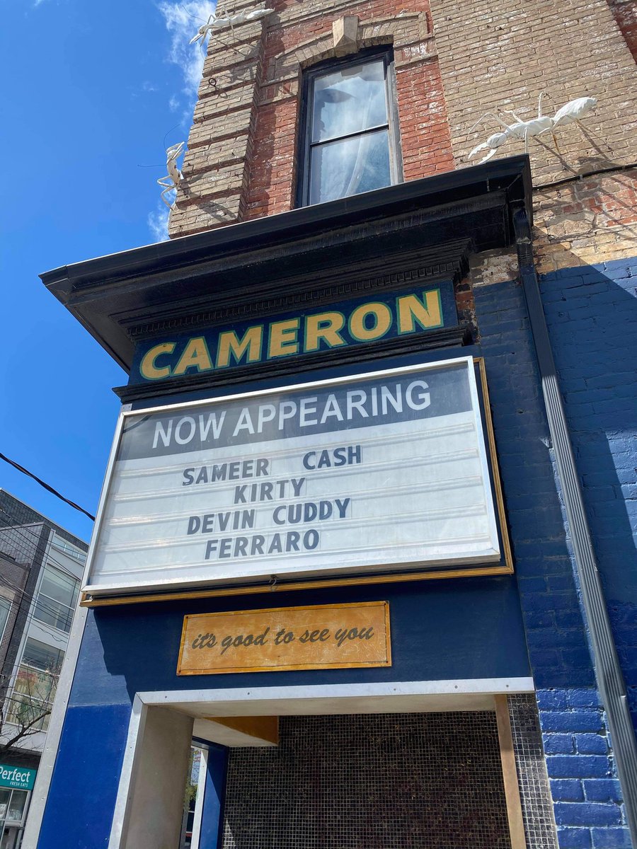 DevinCuddy's tweet photo. We're back! Stream from the @TheCameronHouse this Thurs, 8pm with @KirtyMusic @sameercash @FERRAROBAND
Link: https://t.co/zB0W8HiDao
#supportvenues https://t.co/FhiXiYtQtN