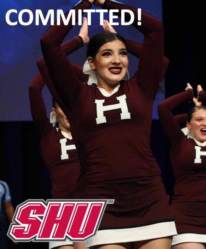 Congratulations to Alum Base, Alessia Franciosa, on making the <a href="/SHUCheer/">SHU Cheerleading</a> team - joining two former Huskies! We are so proud of you, Alessia! ❤️🤍 #GoPios #OnceAHuskyAlwaysAHusky <a href="/htown_huskies/">Harrison Athletics</a>