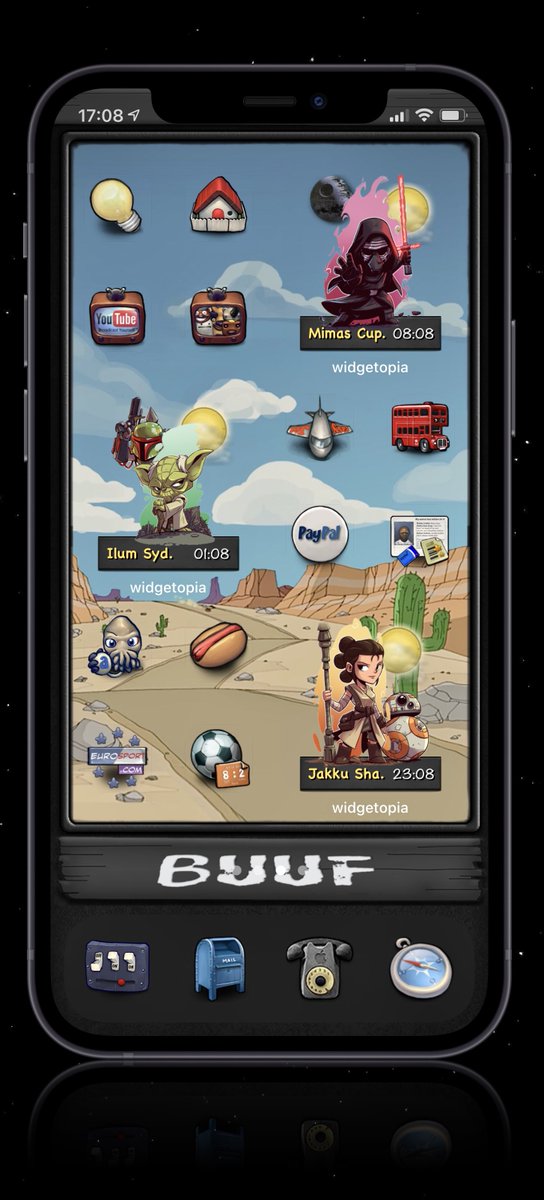 Sc4rch1's tweet photo. Star Wars Time Zone & Weather Icon Widgets π.
Star Wars Chibi
ππ½ @laufman
Screenshot
ππ½ @screenshot_pro
#Chibi
#BuufJuiced
#StarWars
#Widgetopia
#Iconboard
#SMPro
#NoJailbreak https://t.co/jVBp25Igke