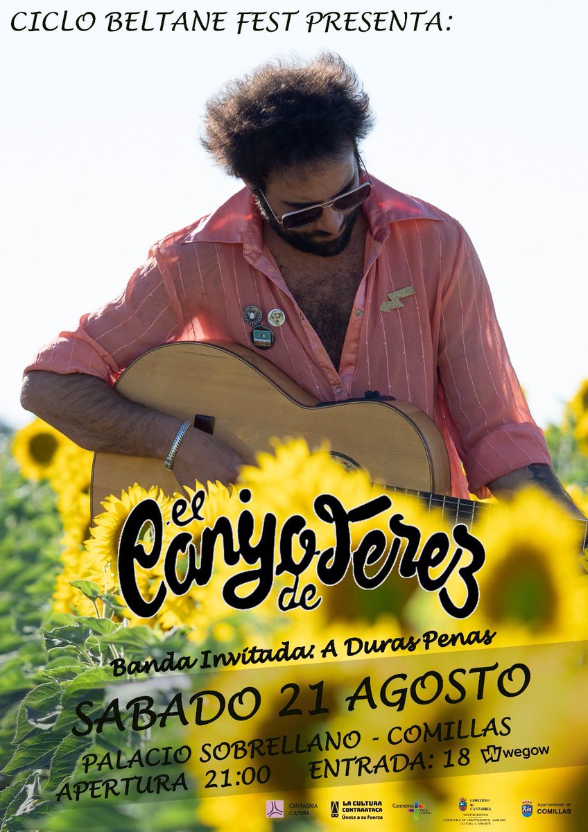 ElCanijodeJerez's tweet photo. ✨Terrícolas del planeta #CANTABRIA
No os digo na... pero aquí habrá mambo del bueno.
No os perdáis a El Canijo de Jerez y la Banda Magnética el próximo 21 de agosto a las 21:00 en el Ciclo Beltane Fest de #COMILLAS (Cantabria)
Entradas volando desde ya en https://t.co/GjynWuJWaX https://t.co/OsYjABtwGT