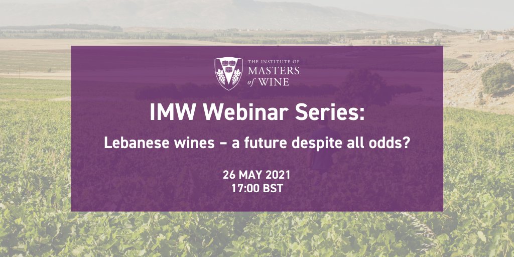 Join <a href="/caromaurer/">Caro Maurer MW</a> and a panel of experts on 26 May for a webinar and guided tasting as they explore the challenges facing Lebanese wineries, the initiatives they are taking and what the future may hold for the industry bit.ly/3tMaG7v #mastersofwine #imwwebinarseries