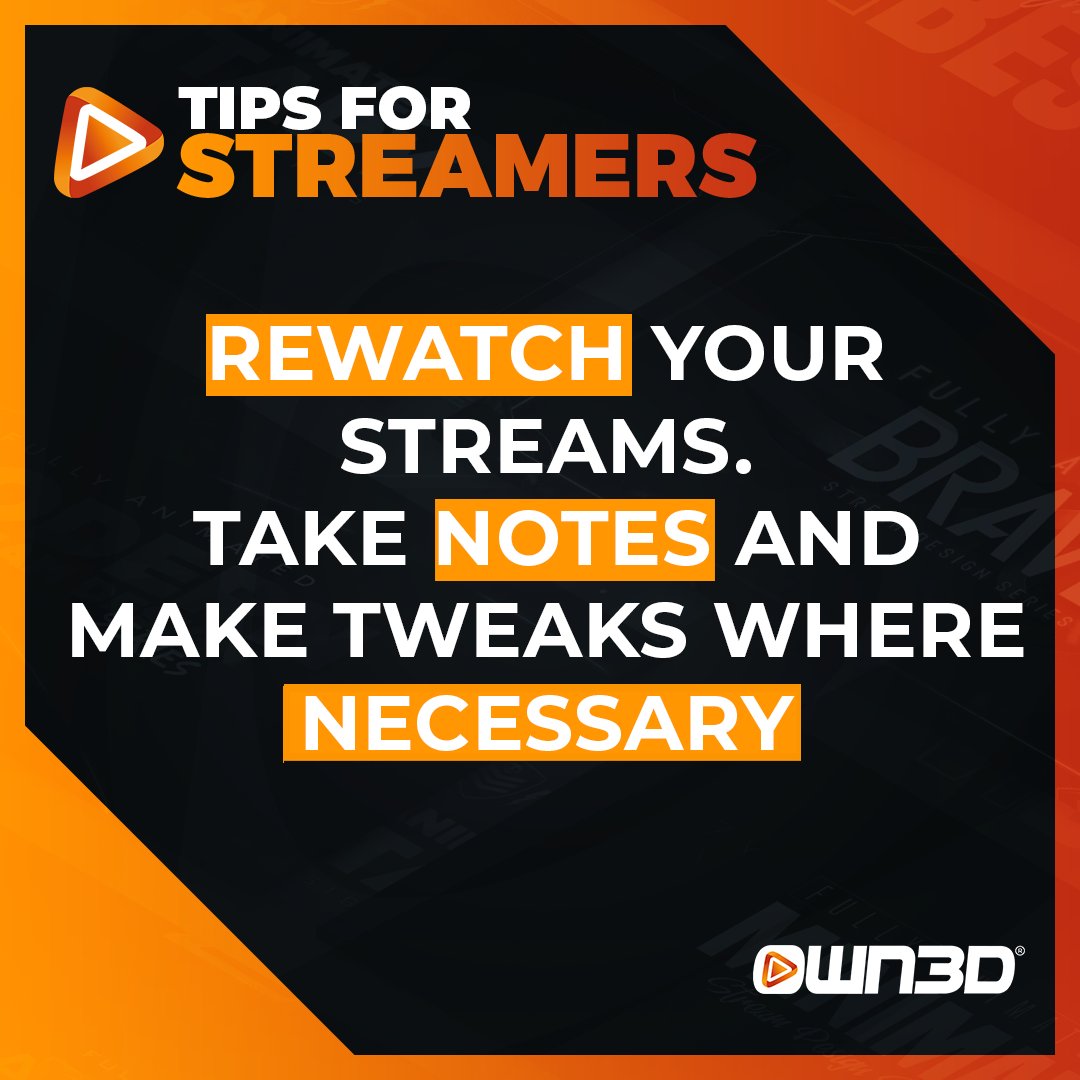 OWN3D's tweet photo. There is always room for improvement 💪
#Tuesdaytip #streamtips #streaming #livestreaming #nowplaying #gaming #twitch #stream #streamer #supportsmallstreamers #streambetter #betterstream #twitchstreamer #twitchtv #pimpmystream #own3dtv #own3dpro https://t.co/HARrwUUyp6