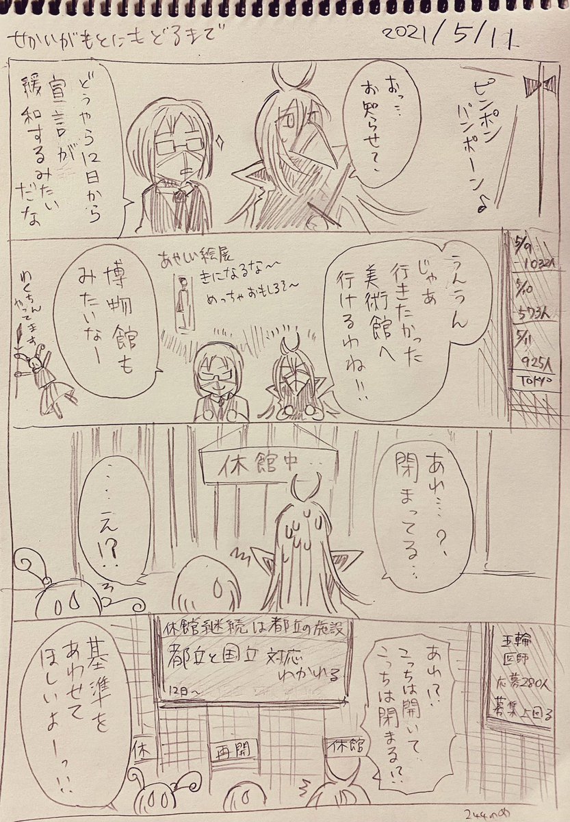 #せかいがもとにもどるまで
5/11分 