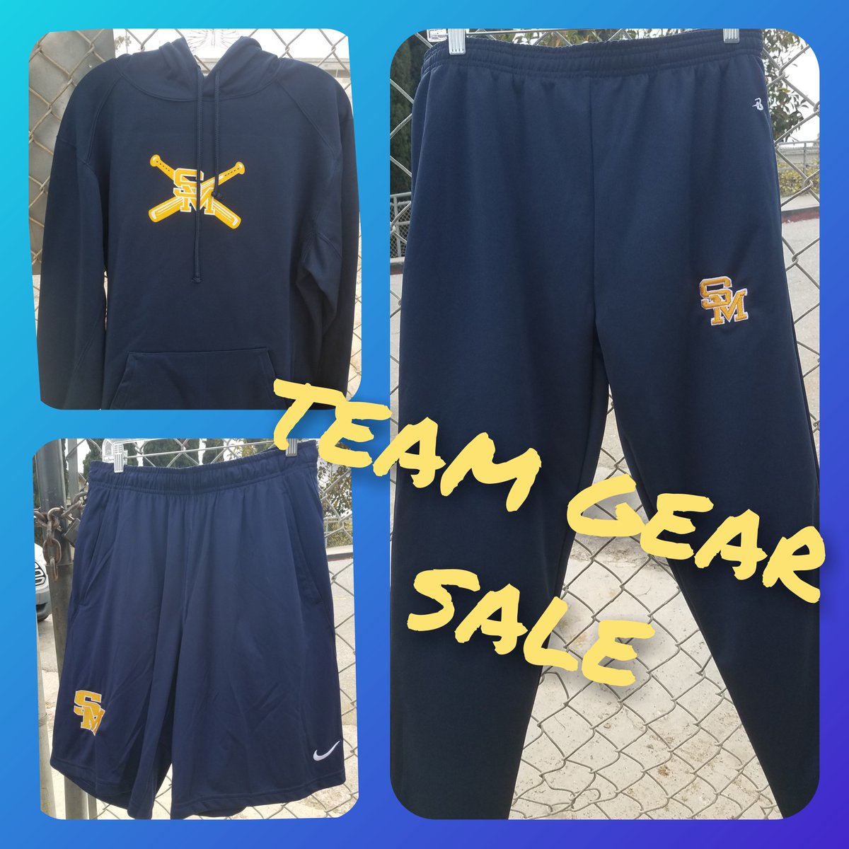 Team Gear Sale - Sat, May 15. 10:30 am - 12:30 pm. SAMOHI baseball field at Olympic &amp; 5th.

Hoodie $45 * Sweatpants $45 * Shorts $40 
#samohibaseball #teamgear #govikings