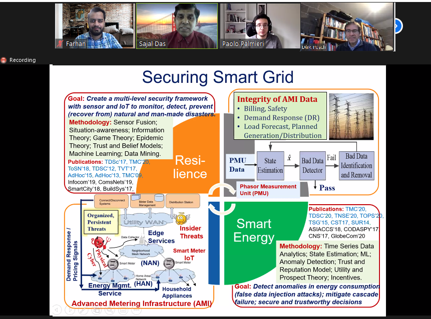 FarhankhanPhD's tweet photo. Pleasure attending talk on Securing Cyber-Physical &amp; IoT Systems in Smart Living by Prof Sajal Das of @MissouriSandT Missouri Uni of Science &amp; Technology
This Seminar is a part of Research Seminars in Emerging Digital Technologies organized by @UCCCS @UCC @DirkPesch @sreenan_cj https://t.co/q1jXhJ2tsy