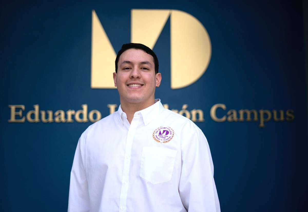MDCollege's tweet photo. Estefano Reyes, one of our #MDCHonors Sharks from #MDCPadron, was awarded the prestigious @Station1Edu Frontiers Fellowship from @MIT. Congratulations, Estefano! ๐๐
To learn more about the program, visit: https://t.co/1vtnof8kBd
#BeMDC #TechTuesday #highered https://t.co/p9FKfVg1PY
