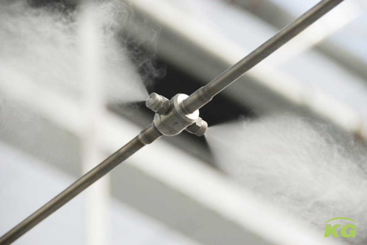 Our High Pressure Misting Systems are manufactured from high-quality stainless steel. This optimizes the life span of the systems. The atomisers ensure a high emission rate at a low volume without dripping. #GrowWithUs💧