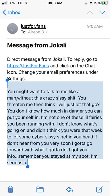 Is this a threat @jocali9 ? https://t.co/3FSmL1jDRb<a class="tags" target="_blank" title="On Twitter" href="/?out=eyJ0eXAiOiJKV1QiLCJhbGciOiJIUzUxMiJ9.eyJpYXQiOjE3MjU1Nzc1NTQsImlzcyI6InR3cG9ybnN0YXJzLmNvbSIsIm5iZiI6MTcyNTU3NzU1NCwiZXhwIjoxNzU3MTEzNTU0LCJyZWRpcmVjdF91cmwiOiJodHRwczovL3R3aXR0ZXIuY29tL2pvY2FsaTkifQ.8DdAN_ezo0qfW7aVd5ttigheeYdqDMHL3Aiyvb-stHYwiCPEdmLp0Jy2agrUSsN5hOObRxTEw3EiYSX_7DNm_g">@jocali9</a><a href="/tag/bigolive"class="tags"><span>#bigolive</span></a>