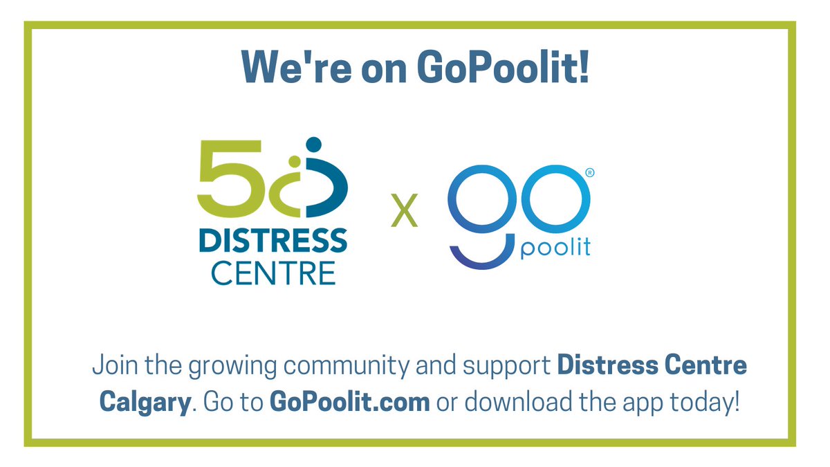 Distress_Centre's tweet photo. We're on @GoPoolit – a new social media platform where you can support causes close to your heart. Each time you post, you can nominate us to receive funds from followers around the world.

Visit https://t.co/HScefgHTJs to support Distress Centre!

#socialmediaforgood #gopoolit https://t.co/i5NhONx03Z