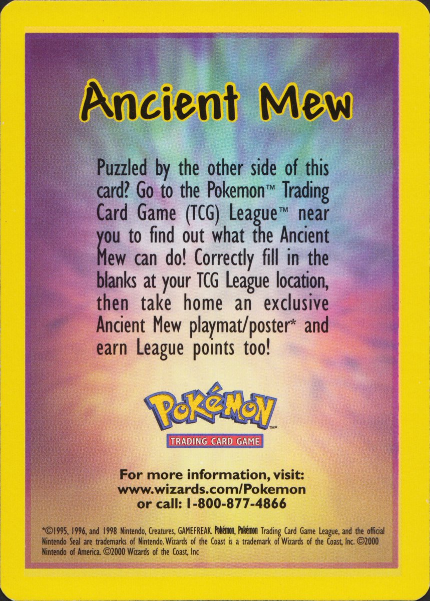 ancient mew pokemon card back Ancient M-E-W Card SVG – On Points Designs main image 1