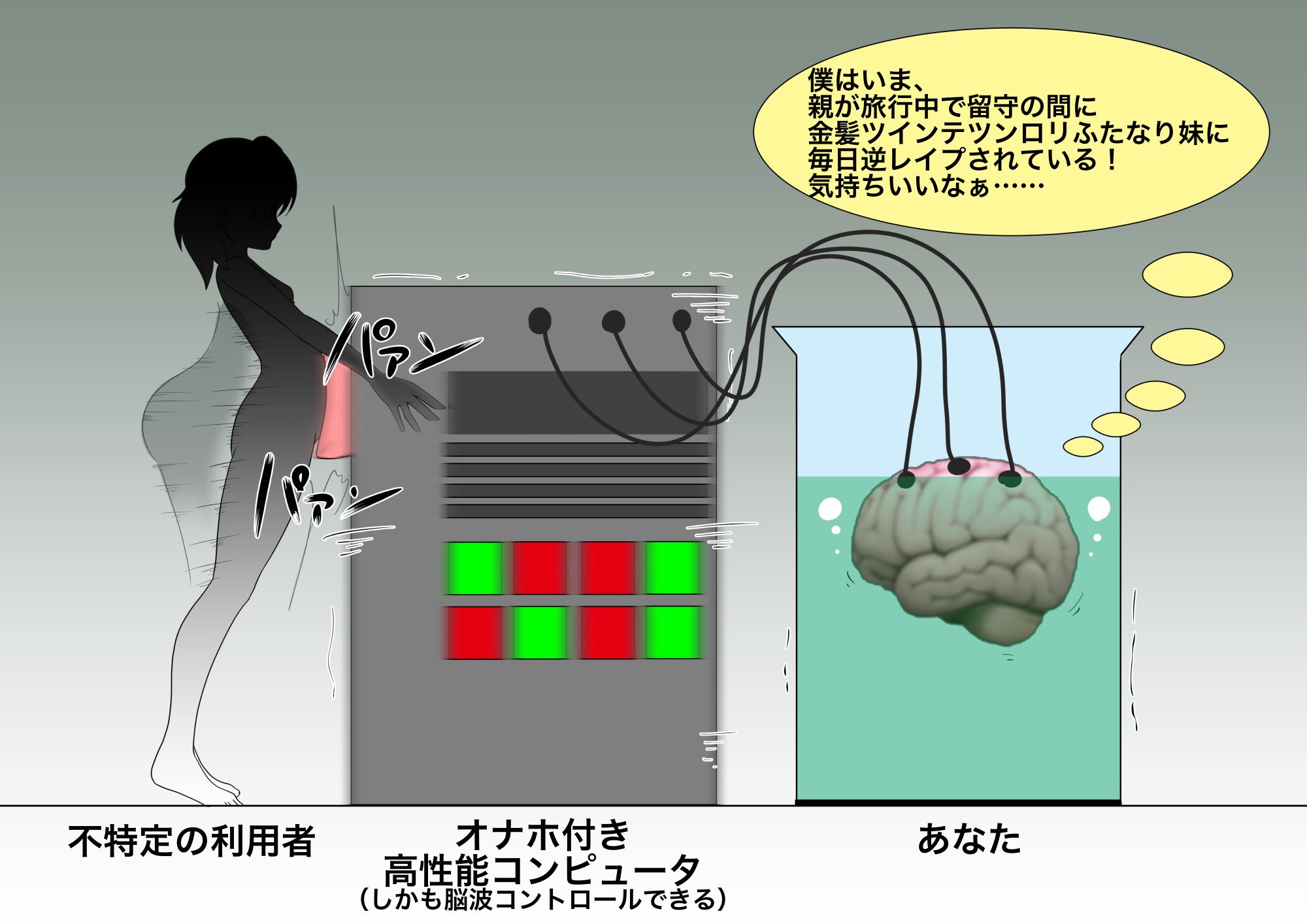 ゼラクロス 水槽の脳 として永遠に快楽を与え続けられる存在としてのメリットもあるし 衛生面さえクリア出来れば利用者も幸せだし 利用料を取れば脳や機械の維持にも使える 人類の夢だ T Co Dgbtnevsil Twitter