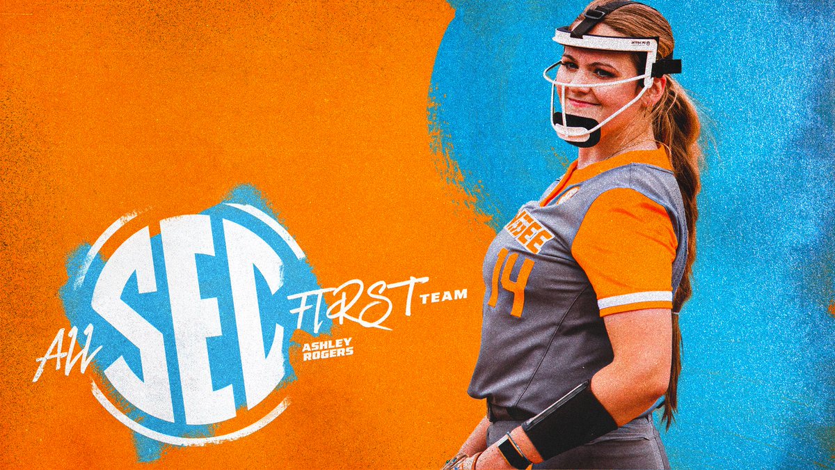 Tennessee Softball (@vol_softball) on Twitter photo The league leader in:
• Wins (23)
• Strikeouts (253)
• ERA (1.29)
Ashley Rogers lands her second First-Team All-SEC honor ‼️ The league leader in:
• Wins (23)
• Strikeouts (253)
• ERA (1.29)
Ashley Rogers lands her second First-Team All-SEC honor ‼️