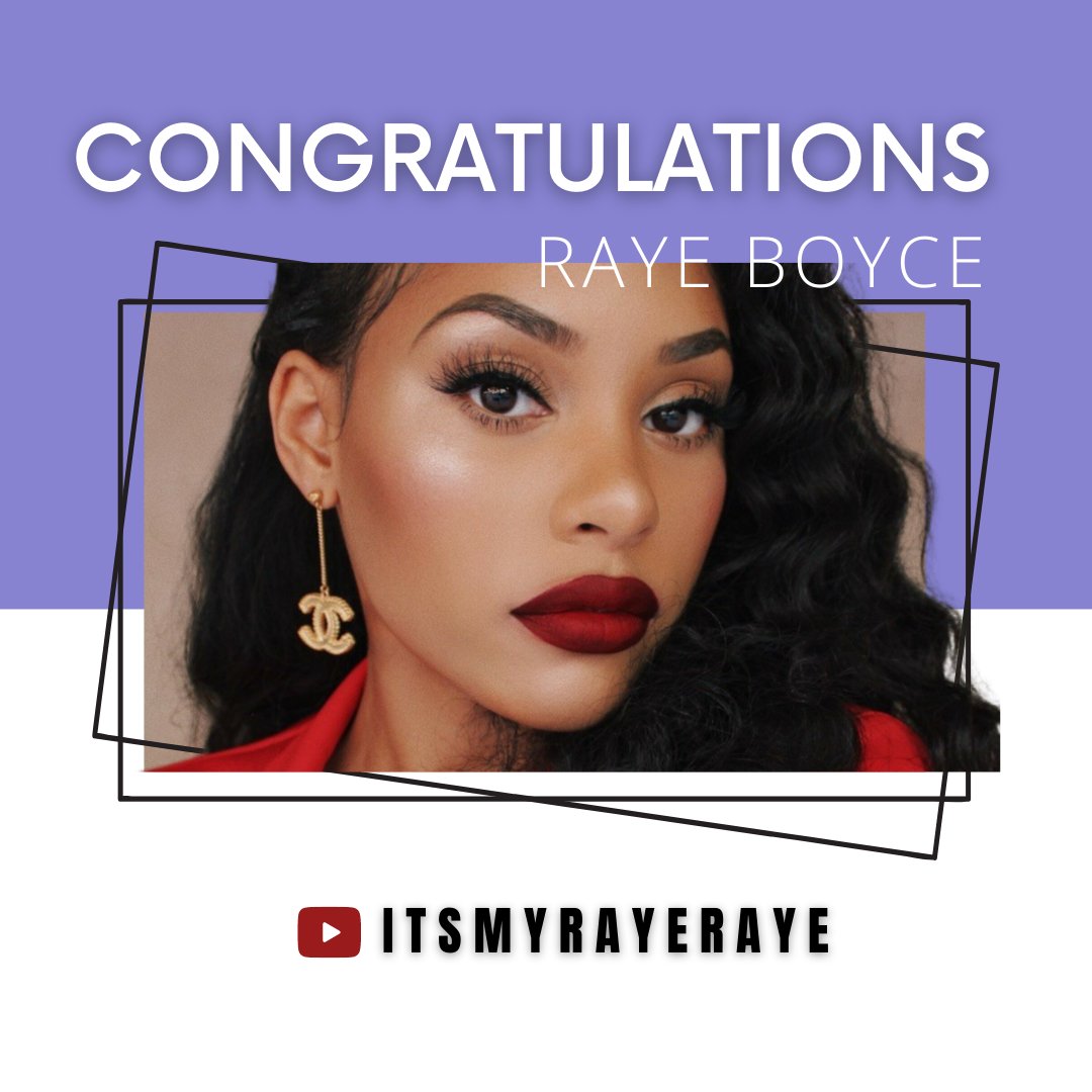baidatabase's tweet photo. @unitedtalent has signed creator Raye Boyce — known to her 2 million YouTube subscribers as @ItsMyRayeRaye — for worldwide representation in all areas. LET'S CELEBRATE! 🎉

#ItsMyRayeRaye #Celebrity #Concert #celebrities #fashion #love #youtube #bookingagentinfo https://t.co/glLL2ilpqG