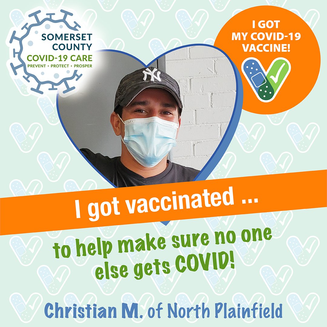 💉Pfizer first doses for any resident 16 years or older. No appointment necessary, just walk up and take your shot!  

📅 Wed, May 12
🕒 2 p.m. to 5:30 p.m.
👵 Senior Wellness Center
        876 Main Street, Bridgewater

All appts: co.somerset.nj.us/vaxclinics