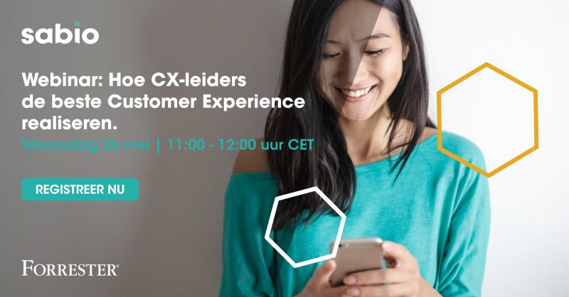 Webinar: Hoe CX-leiders de beste Customer Experience realiseren. Schrijf je vandaag nog in via bit.ly/3y2HbkT.

Woensdag 26 mei | 11:00 - 12:00 CET

#customerexperience #contactcenter #customerservice #customerjourney #customerengagement