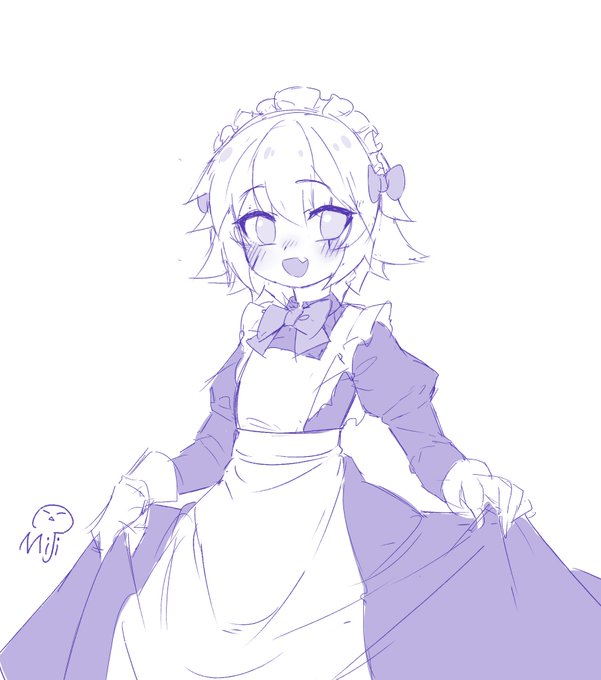 遅かった!ジャックちゃんメイド!
#メイドの日 