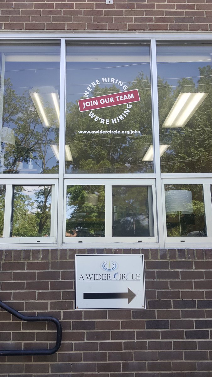 SpeedproSS's tweet image. Looking for a job? The wonderful organization @awidercircle is hiring! (Window graphics show the link for info.)

Looking to donate household items, beds, furniture, work clothes and shoes? A Wider Circle is a great place for all such items. 

#windowgraphics #jobs #donations