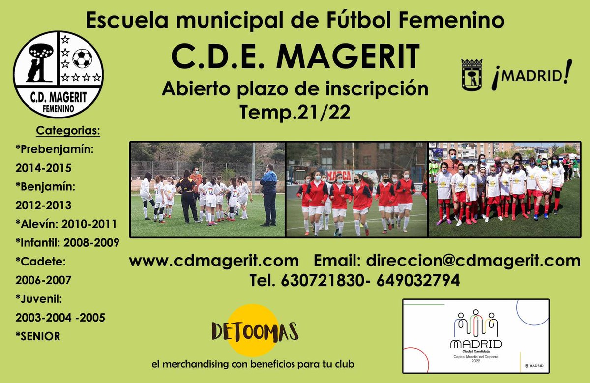 Abierto plazo de inscripciones
2020-2021.
630 72 18 30