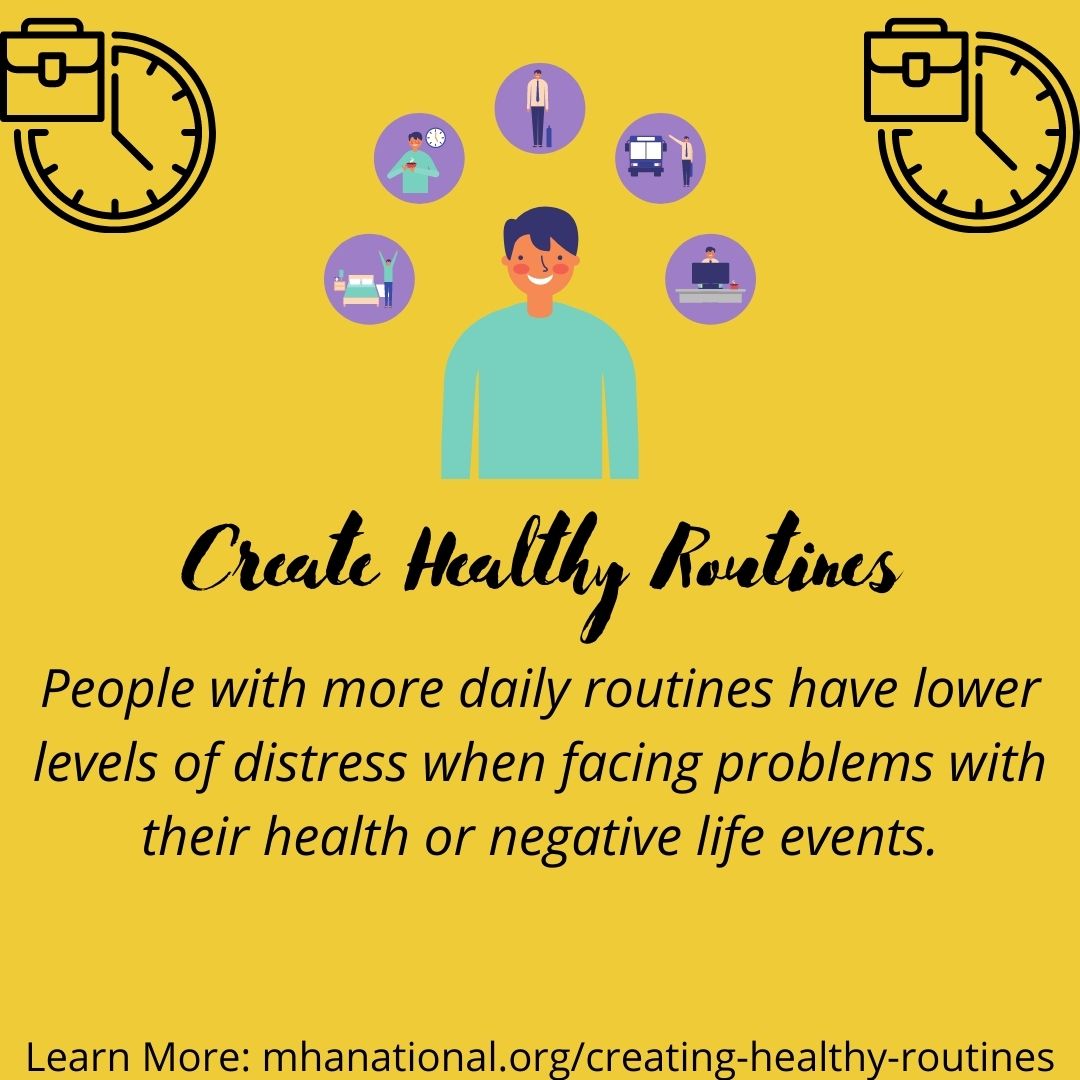 GivingSpacePod's tweet image. Routines can be important to reducing stress and anxiety. 

What bedtime routines do you have to de-stress and prepare for sleep? 

Let us know in the comments. #MentalHealthMonth #mentalhealth #routines #destress #mentalwellness #calm #mentalhealth #healthyroutines #wellness