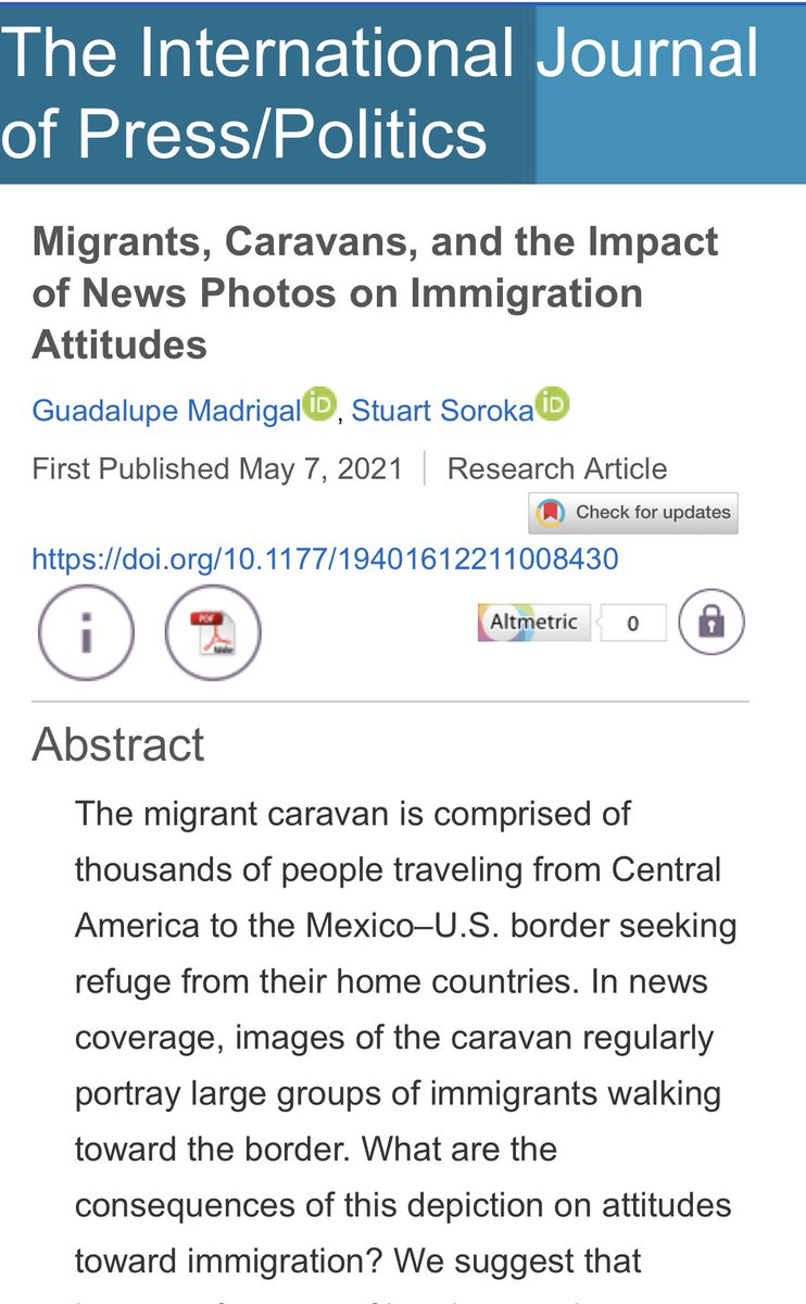 Guadalupe Madrigal (@lupitamiamour) on Twitter photo 🚨Now published in #IJPP🚨
My first first-authored paper (w/ <a href="/s_soroka/">Stuart Soroka</a>) on the impact that news photos have on attitudes towards immigration.
#PolCom #polisciresearch <a href="/UMichPCWG/">Political Communication Working Group (PCWG)</a> <a href="/UM_CommStudies/">UM Communication and Media</a> <a href="/umisrcps/">Center for Political Studies</a> <a href="/NASEMFordFellow/">Ford Foundation Fellowship Programs</a>
journals.sagepub.com/doi/10.1177/19… 🚨Now published in #IJPP🚨
My first first-authored paper (w/ <a href="/s_soroka/">Stuart Soroka</a>) on the impact that news photos have on attitudes towards immigration.
#PolCom #polisciresearch <a href="/UMichPCWG/">Political Communication Working Group (PCWG)</a> <a href="/UM_CommStudies/">UM Communication and Media</a> <a href="/umisrcps/">Center for Political Studies</a> <a href="/NASEMFordFellow/">Ford Foundation Fellowship Programs</a>
journals.sagepub.com/doi/10.1177/19…
