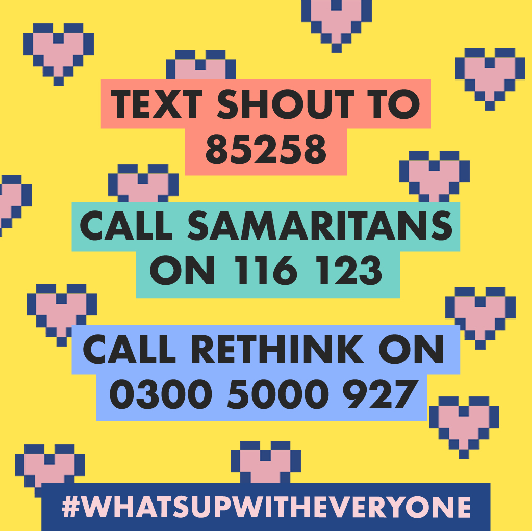 Day two of #MentalHealthAwarenessWeek...

<a href="/_WhatsUpWith/">What's Up With Everyone?</a> have teamed up with <a href="/aardman/">Aardman</a> to encourage young people to become more aware of the factors that may be having a negative impact on their mental wellbeing.

You can view free resources here: bit.ly/3vWgxbx