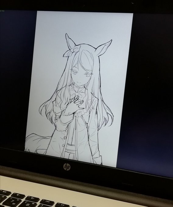 今日はラフの練習をいたしましたわ 