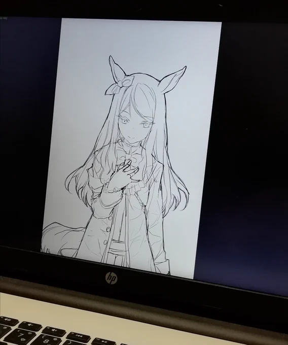 今日はラフの練習をいたしましたわ 