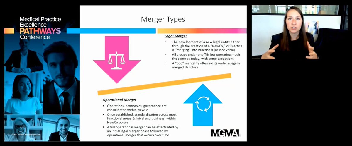 Love the concept of the legal merger versus an operational merger by <a href="/AimeeGreeter_CG/">Aimee Greeter</a> from <a href="/cokergroup/">Coker</a>  #MPE21 #HITsm 

An interesting concept for medical practices to consider.