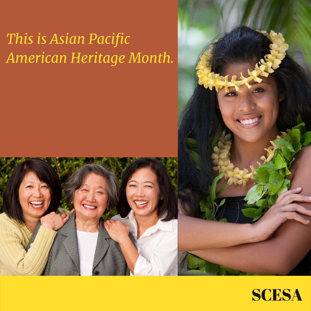 SCESA_WOC's tweet photo. This is Asian Pacific American Heritage Month. We celebrate the AAPI communities here in the U.S. and all of their great influences and accomplishments. #asianpacifichertiagemonth #celebrate #Loveiswinning #scesa #highlight https://t.co/j0BXyTNsKp