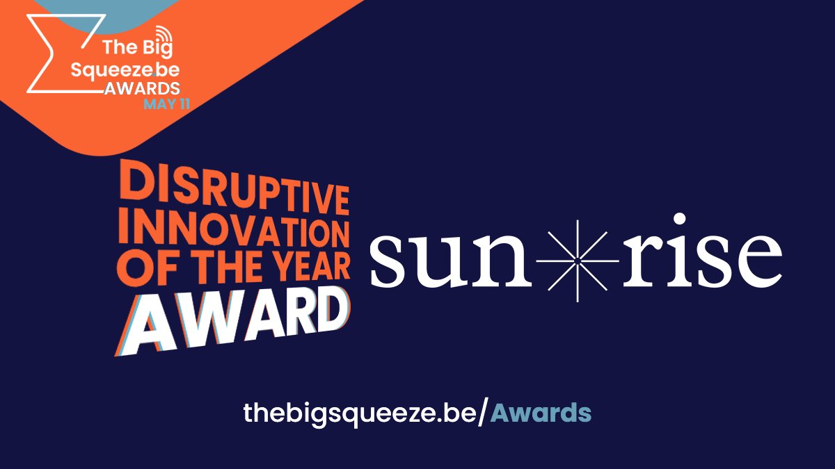 You all voted for a better night of sleep 😉 <a href="/SunriseSleep/">Sunrise</a> won Disruptive Innovation of the Year 🙌 #TheBigSqueeze ⏳