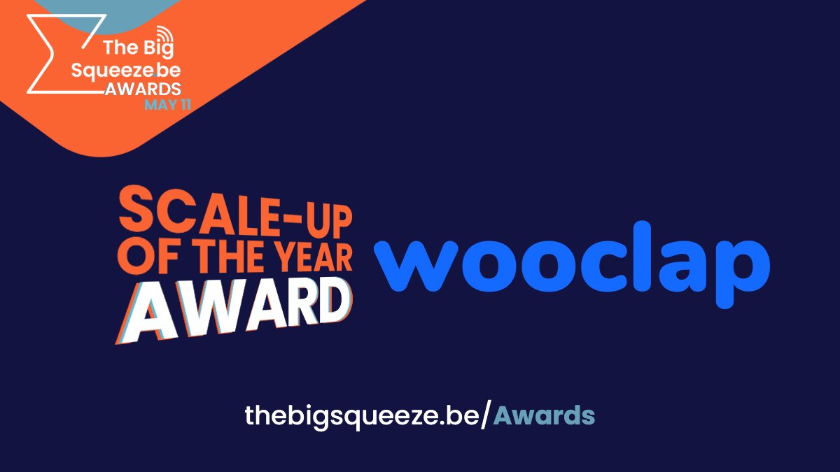 We just found out who won Scale-up of the Year... <a href="/wooclap/">Wooclap</a> a well deserved winner with their EdTech solution to make education more efficient &amp; fun! #TheBigSqueeze ⏳