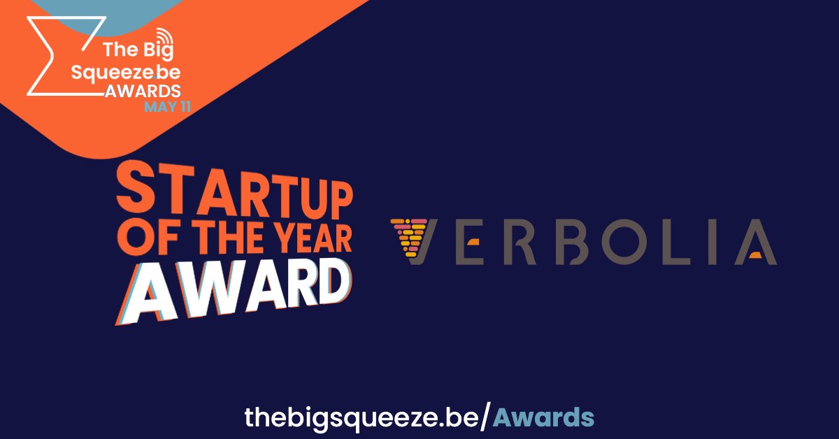 Last but definitely not least... our Startup of the Year Award goes to.... <a href="/verbolia/">Verbolia</a> 👏 Congrats #TheBigSqueeze ⏳