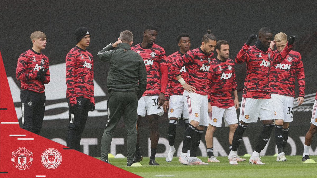ManUtd's tweet photo. 🔴 🆃🅷🅴 🆁🅴🅳🆂 🔴

#MUFC #MUNLEI https://t.co/QIFlL29erd