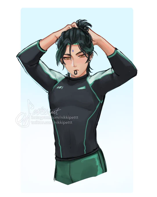 Xiao would go  surfing, I think 🥵

#GenshinImpact #原神 #Xiao #rkgk 