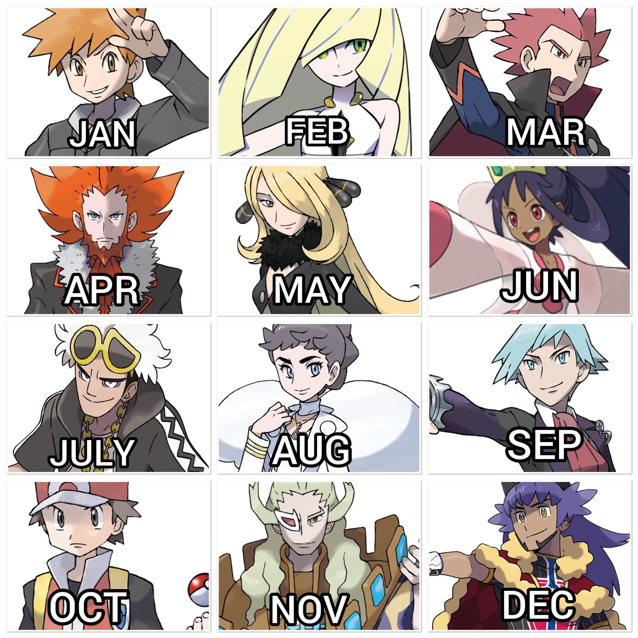 Touya! ☆ on X: Your birth month determines which mainline Pokemon game you  have to play:  / X