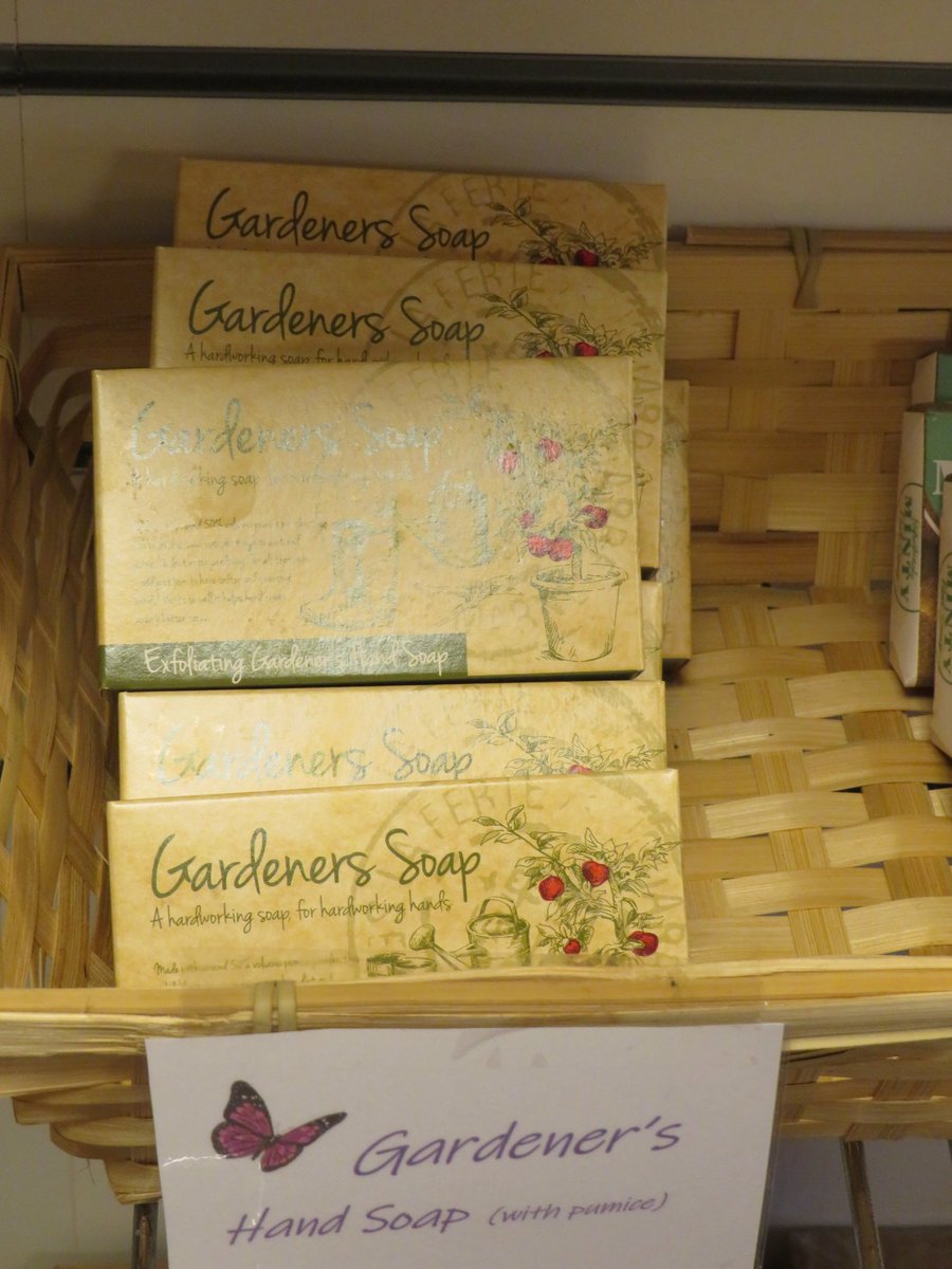 Back in stock - our popular Gardeners Soap (with pumice)... great for all manner of grubby hands! #handmade #soap #NewtonStewart