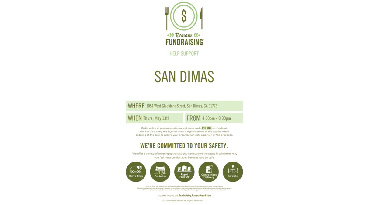 Please eat over at Panera on Thursday!!!