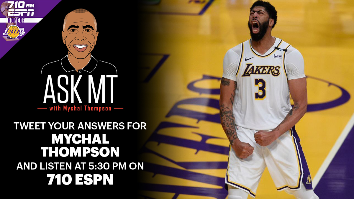 ESPNLosAngeles's tweet photo. Is Anthony Davis the best big man in the NBA? #AskMT
Reply & be a part of the Lakers pregame show with @AllenSliwa & @champagnennuts at 5:30 PM on 710 AM ESPN https://t.co/Wda75J3NBi https://t.co/NZuqipwaTV