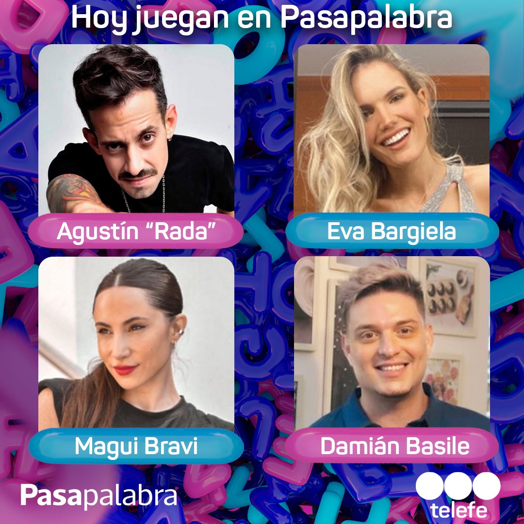 ¿Listos para poner la memoria a prueba? 🤪 Hoy Iván de Pineda recibe a 👉<a href="/Soy_Rada/">Agustín Aristarán</a>, <a href="/evabargiela/">bargiela eva</a>, <a href="/magdalenabravi/">Magui Bravi ❥</a> y <a href="/DamianPier/">Damián Bake Off</a>🎉 ¡Preparate para un programa a pura diversión! Mirá ahora #Pasapalabra por telefe.com/vivo y Mi Telefe 💻📲
