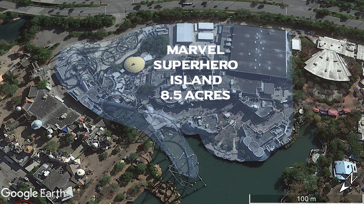  #EpicUniverse Super Nintendo World - 8.5 AcresSame size as: Marvel Super Hero Island -8.5 AcresKidzone - 8.5 Acres