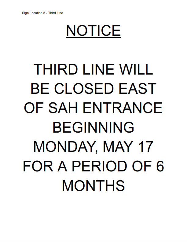 AveryConstruct2's tweet photo. Attention Motorists:

Please be advised that we will be closing Third Line East from East of the SAH entrance to Black Road on Monday, May 17 at 7:00am for approximately 6 months. 

We thank you for your patience and cooperation! https://t.co/wayu3commT