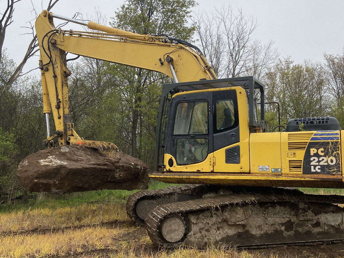 Just another day of picking rocks in Lanark county. #Ontag
