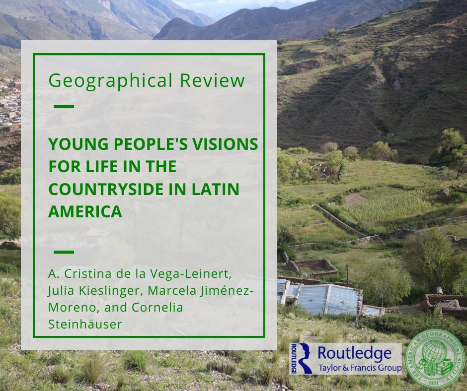 AmericanGeo's tweet photo. This week's #GeographicalReview looks at how young people envision their lives in rural Latin America
https://t.co/1YWctHeXHE https://t.co/BTdPMmcubT