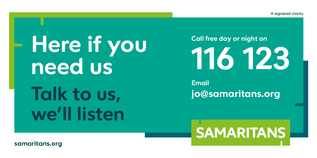 samaritans's tweet photo. This #MentalHealthAwarenessWeek you might see content that may be potentially triggering or tough to see. 

Remember we're always here if you need someone to talk to 📱 116 123 ✉️ jo@samaritans.org 💚 #MHAW https://t.co/l6MBVpvkxu