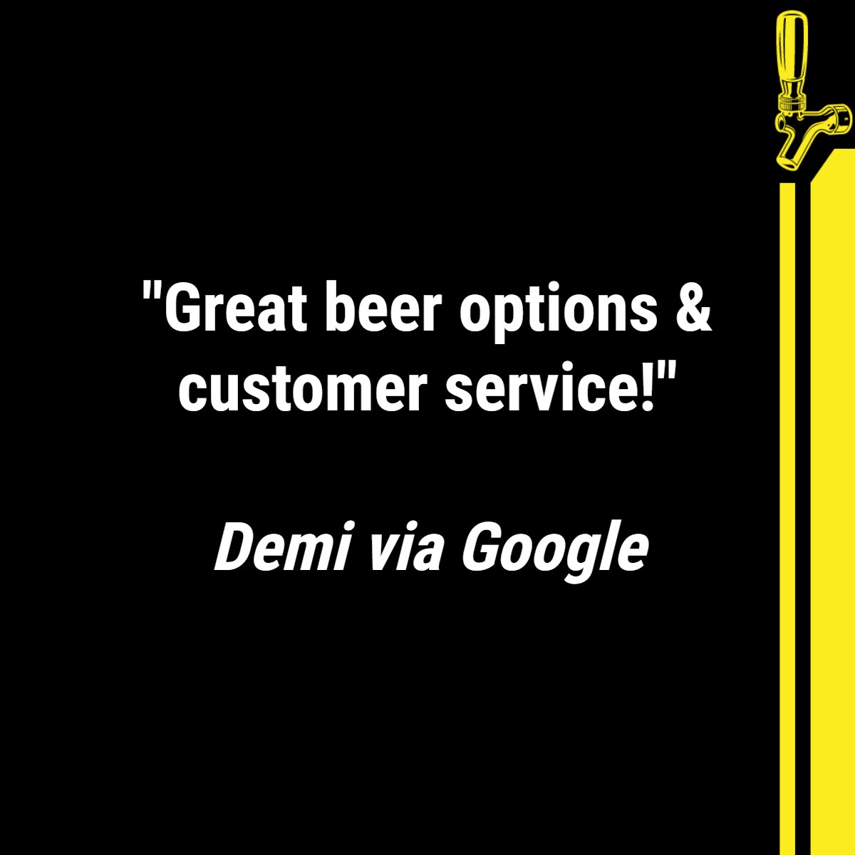 We know that not everyone enjoys beer, but everyone always appreciates excellent service!  #IndyBeerTaps