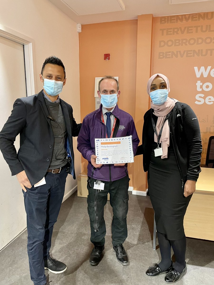 HUGE congratulations to (one of) my Security Managers Marian and my hardworking Housekeeping Manager Phillip from <a href="/ABM_UK/">ABM UK</a> here at  <a href="/londonoutlet/">London Designer Outlet</a> with their CERTIFICATE OF APPRECIATION AWARDS!

Always going above and beyond