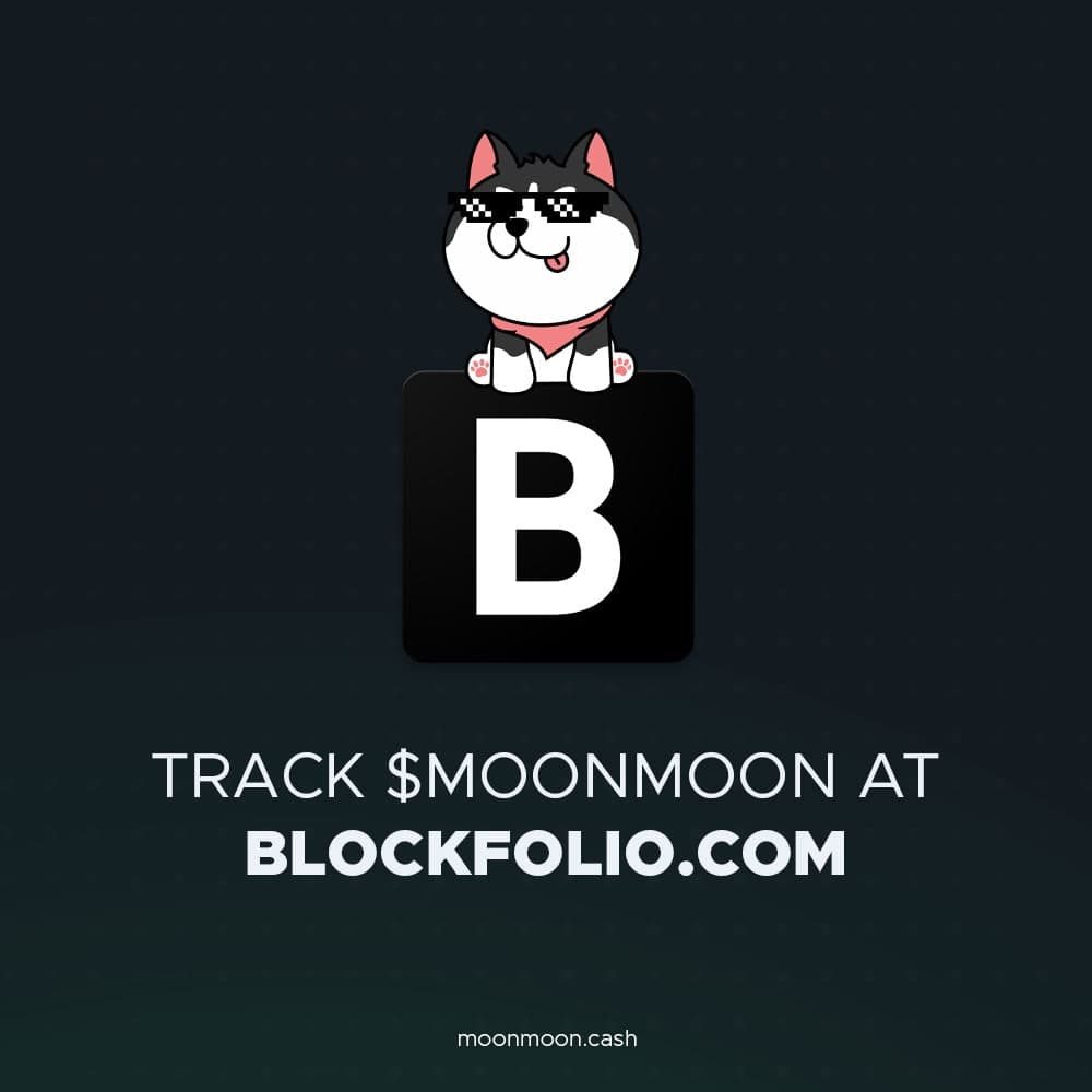 We're now on @blockfolio! You can track #MOONMOON price at blockfolio.com/coin/MOONMOON and on the app 📈

This is a proof that our community can do great things when we all get together! 💪