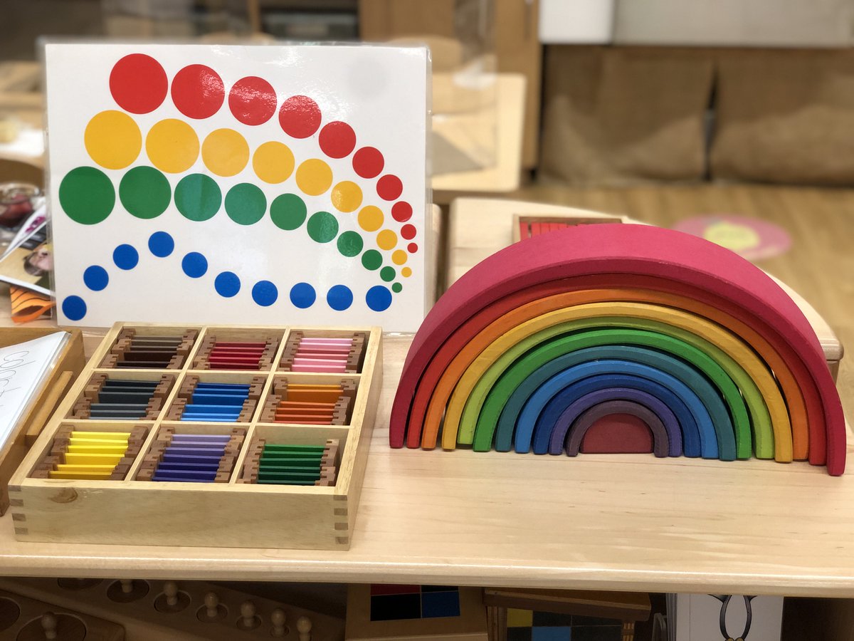 CaedmonMont's tweet photo. The Color Tablets (on the left) are an introduction to the world of color. A child gets the chance to match 2 tablets of the same color to each other, building their visual discrimination skills
#TheCaedmonStory #CaedmonEarlyChildhood #CaedmonMontessori https://t.co/ACmVtFr5sn